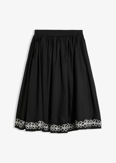 Midi rok met borduursel