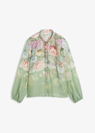 Tunique-blouse • vert pâle floral • Boutique bonprix
