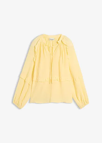 Tuniek met zijde, Kleur: lichtgeel