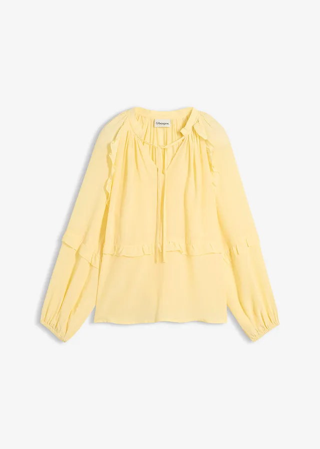 Tuniek met zijde • lichtgeel • bonprix online shop