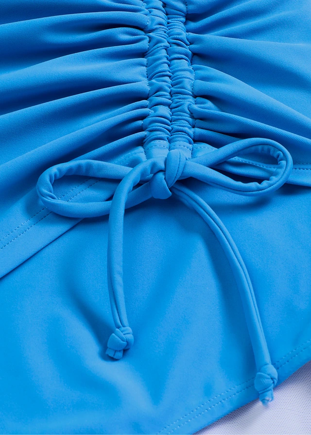 Maillot 1 pièce sculptant à fronces, maintien léger • bleu acier • product-page.page-title-suffix