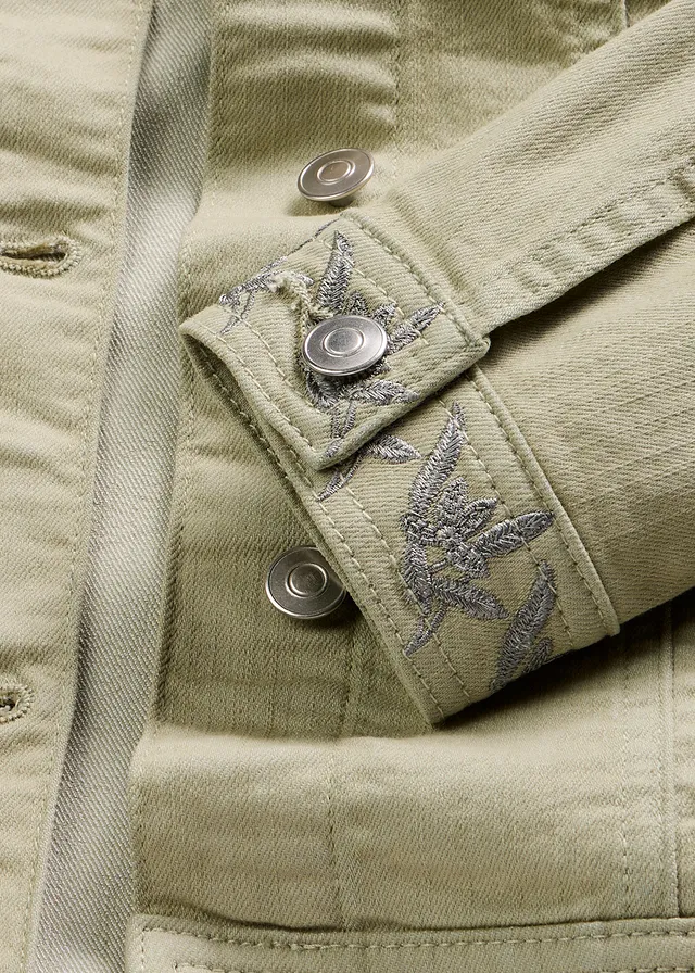 Veste en twill brodée • vert pâle • product-page.page-title-suffix