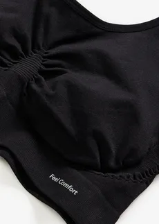 Lot de 2 brassières sans couture Feel Comfort • noir • Boutique bonprix