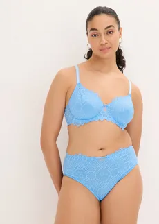 Maxislip van sierlijk kant, Kleur: babyblauw