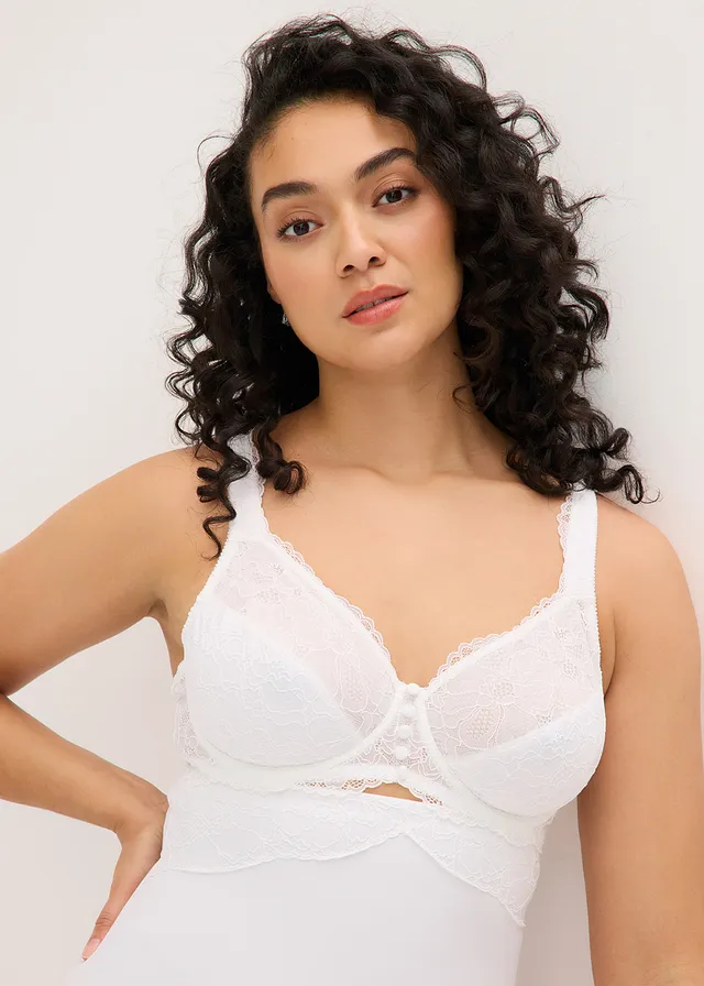 Soutien-gorge à armatures et bretelles rembourrées, Couleur: blanc