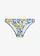 Bikinibroekje, Kleur: blauw gebloemd