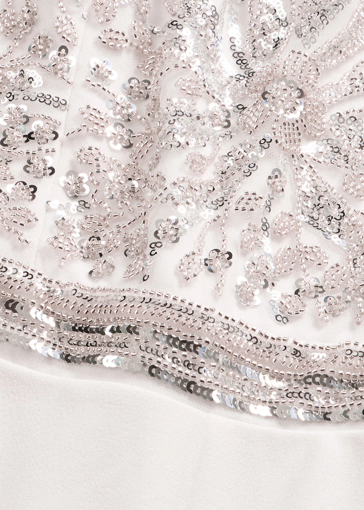 Combinaison en crêpe texturé avec perles brodées • ecru • Boutique bonprix