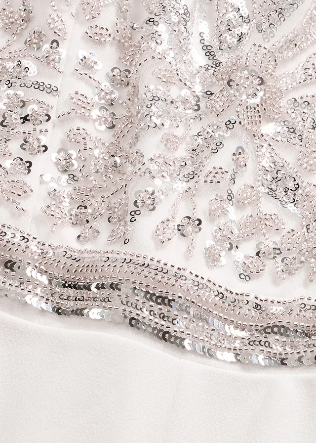 Combinaison en crêpe texturé avec perles brodées • écru • product-page.page-title-suffix