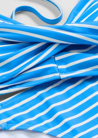 Bikini átkötős hatással (2-részes szett) • acélkék csíkos • bonprix áruház