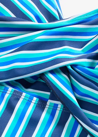 Tankini w optyce kopertowej (2 części) • głęboki niebieski w paski • sklep bonprix