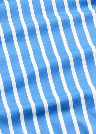 Badpak met plooitjes • staalblauw gestreept • bonprix online shop