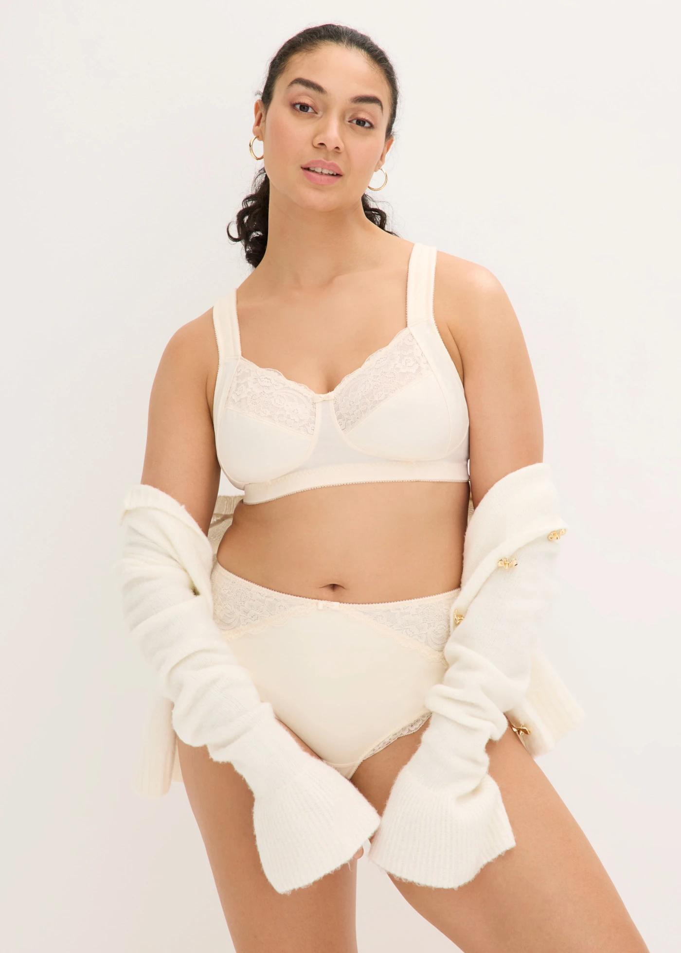 Steun bh zonder beugels met gewatteerde schouderbandjes • beige • bonprix online shop