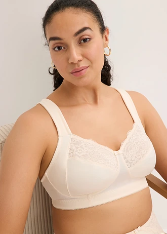 Soutien-gorge grand maintien sans armatures, bretelles rembourrées • beige • Boutique bonprix