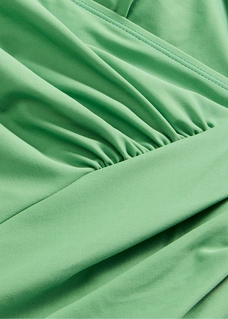 Costum de baie cu efect modelator mediu, cu aspect petrecut • verde-iederă • magazin bonprix