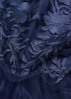 Galajurk van delicate tule met kant • donkerblauw • bonprix online shop