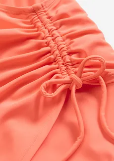 Maillot 1 pièce sculptant à fronces, maintien léger • corail • Boutique bonprix