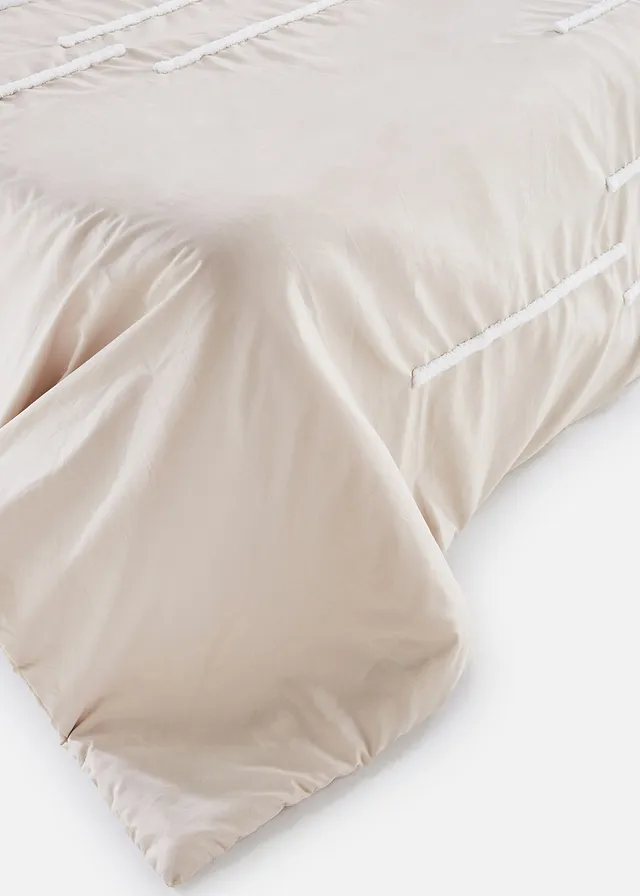 Sprei met applicatie, Kleur: crème