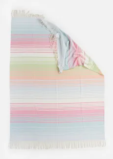 Plaid rayé • rose-bleu clair • Boutique bonprix