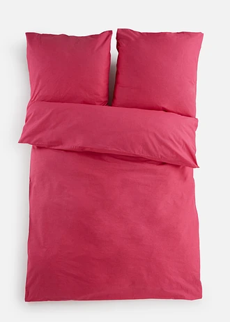 Parure de lit en linon, Couleur: rose vif