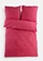 Parure de lit en linon, Couleur: rose vif