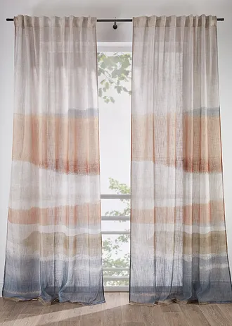 Rideau panneau imprimé (1 pce), Couleur: crème/gris