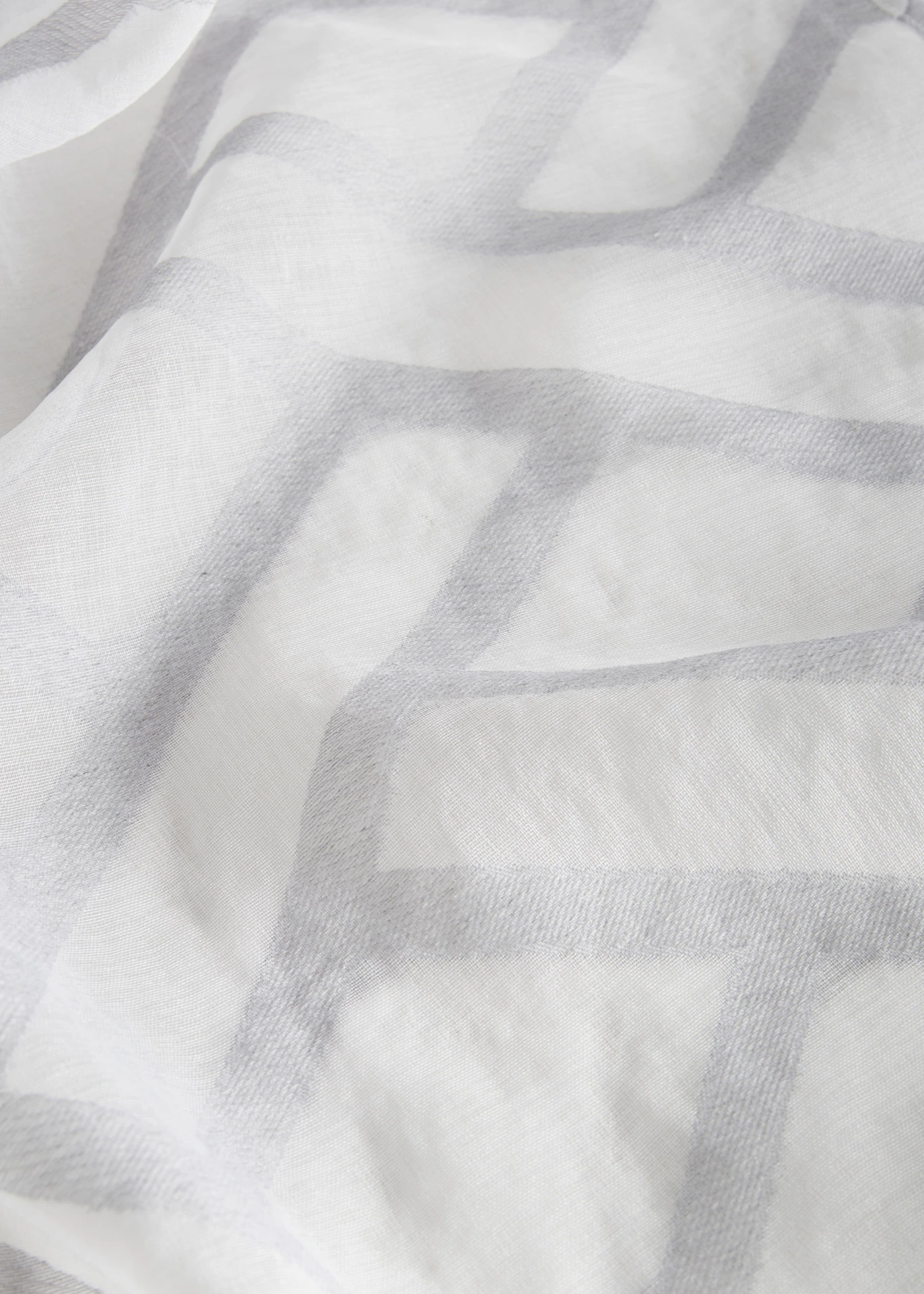 Voilage en tissu dévoré (1 pce) • gris • Boutique bonprix