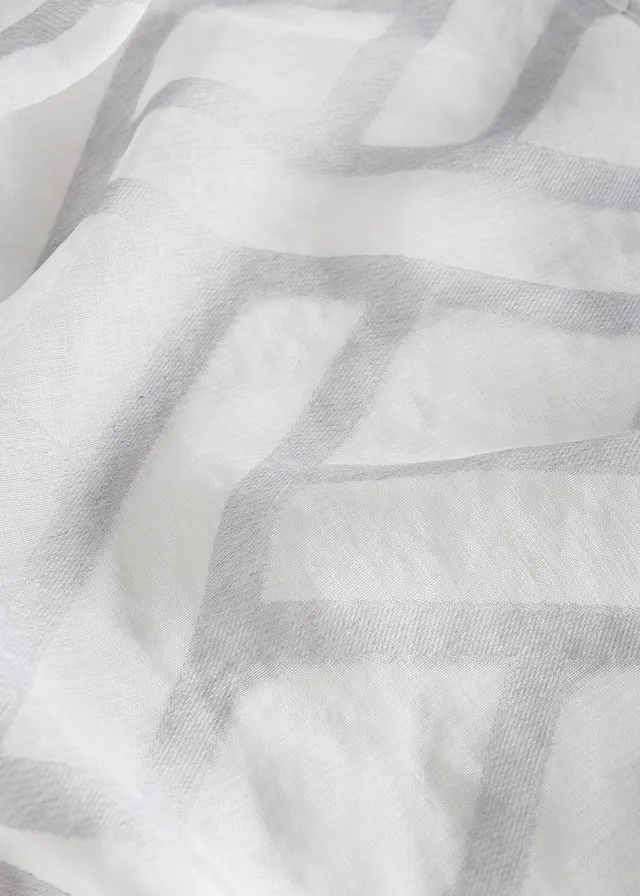 Voilage en tissu dévoré (1 pce) • gris • Boutique bonprix