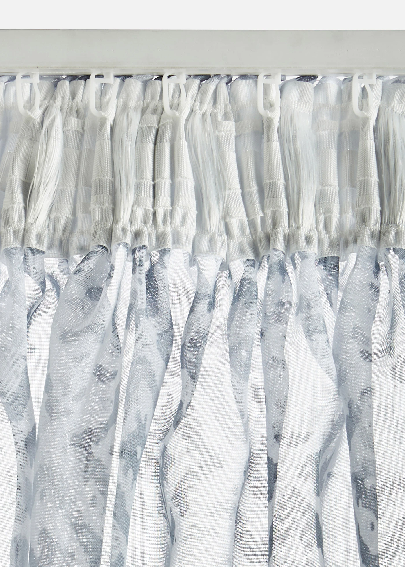 Gordijn met print (1 stuk) • grijs/wit • bonprix online shop