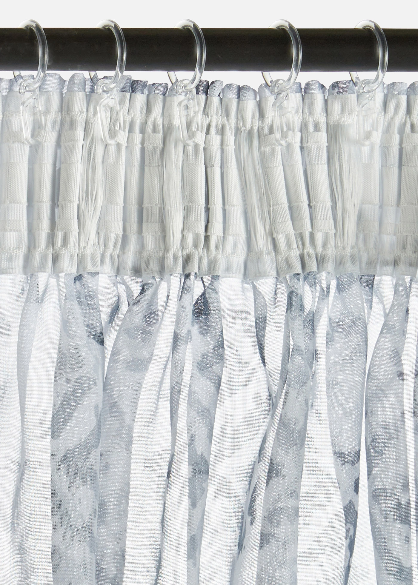 Voilage à imprimé (1 pce) • gris/blanc • Boutique bonprix