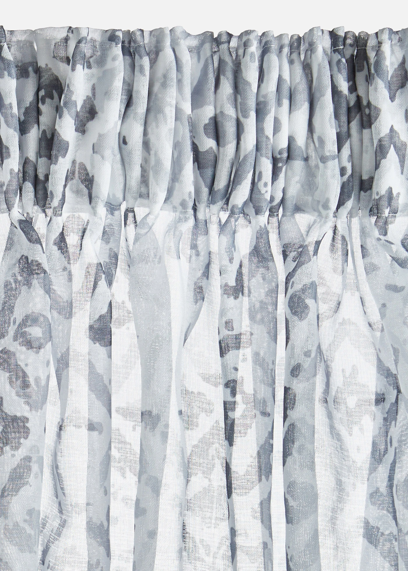 Gordijn met print (1 stuk) • grijs/wit • bonprix online shop