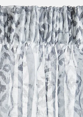 Voilage à imprimé (1 pce) • gris/blanc • Boutique bonprix