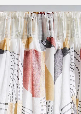 Gordijn van gerecycled polyester (1 stuk) • marsala-zandsteen-donkergrijs • bonprix online shop