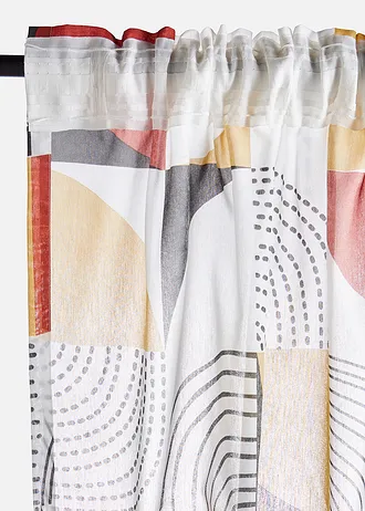 Gordijn van gerecycled polyester (1 stuk) • marsala-zandsteen-donkergrijs • bonprix online shop