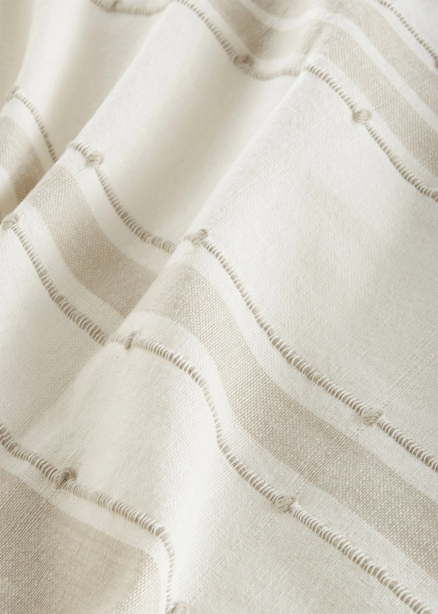 Závěs s pruhy, z organické bavlny (1 ks v balení) • krémovo-světle šedá • bonprix obchod