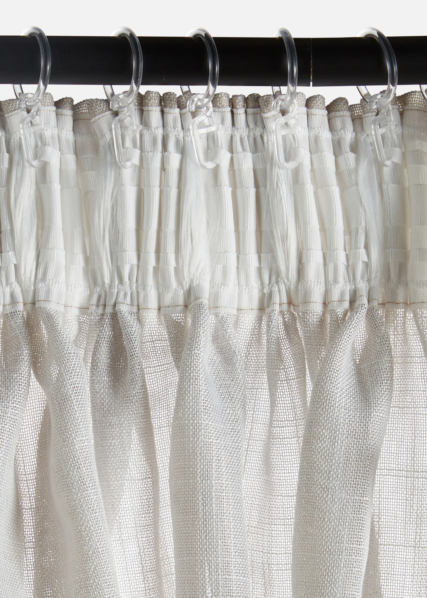Függöny struktúrával (1 db) • krém-szürke • bonprix áruház