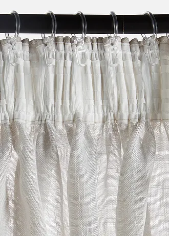 Draperie cu imprimeu (1 buc.) • crem-gri • magazin bonprix