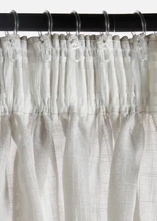 Függöny struktúrával (1 db) • krém-szürke • bonprix áruház