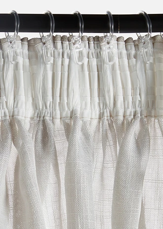 Záves so štruktúrou (1 ks), farba: krémová/sivá