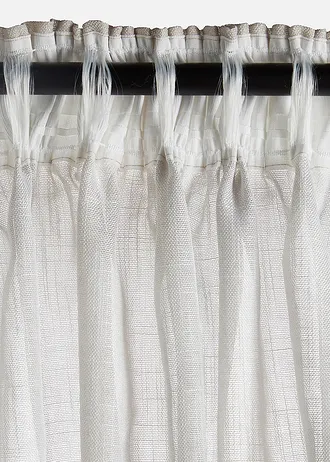 Draperie cu imprimeu (1 buc.) • crem-gri • magazin bonprix