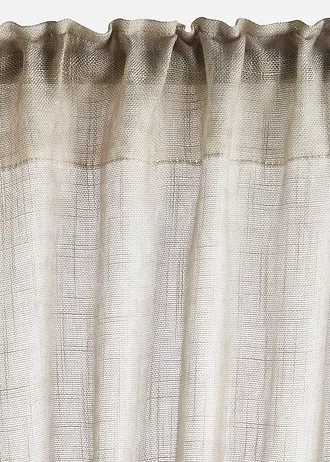 Rideau texturé (1 pce) • crème/gris • Boutique bonprix