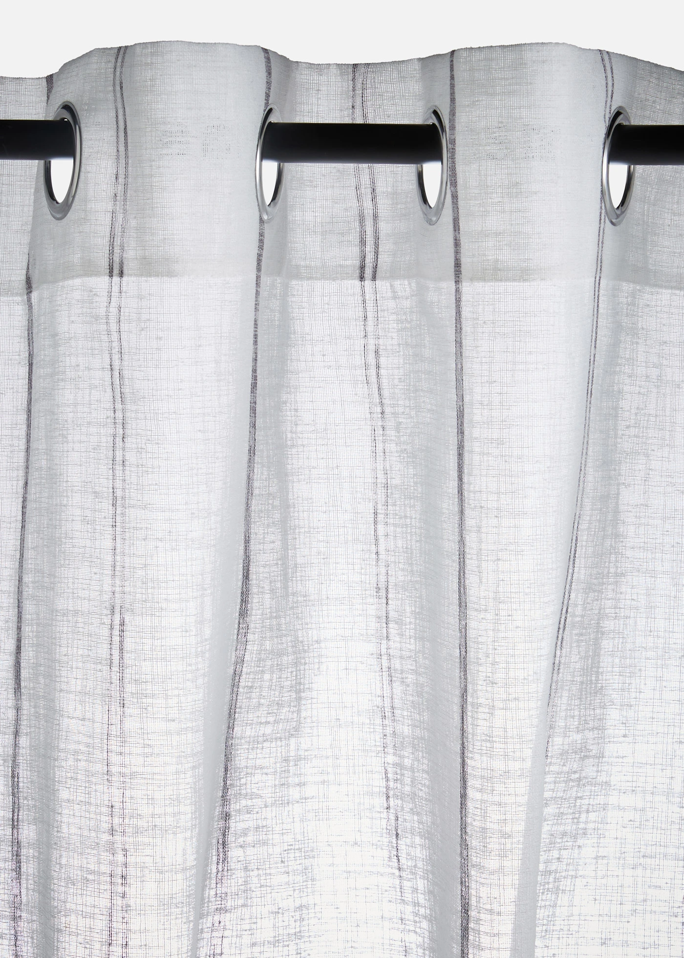 Firana w paski (1 szt.) • biało-szary • sklep bonprix