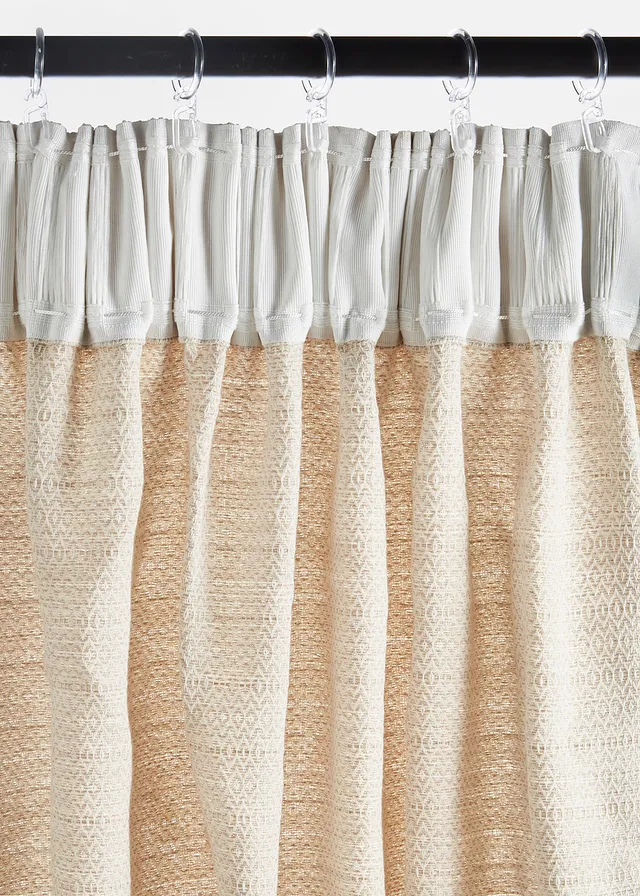 Rideau en coton texturé (1 pce) • crème • product-page.page-title-suffix