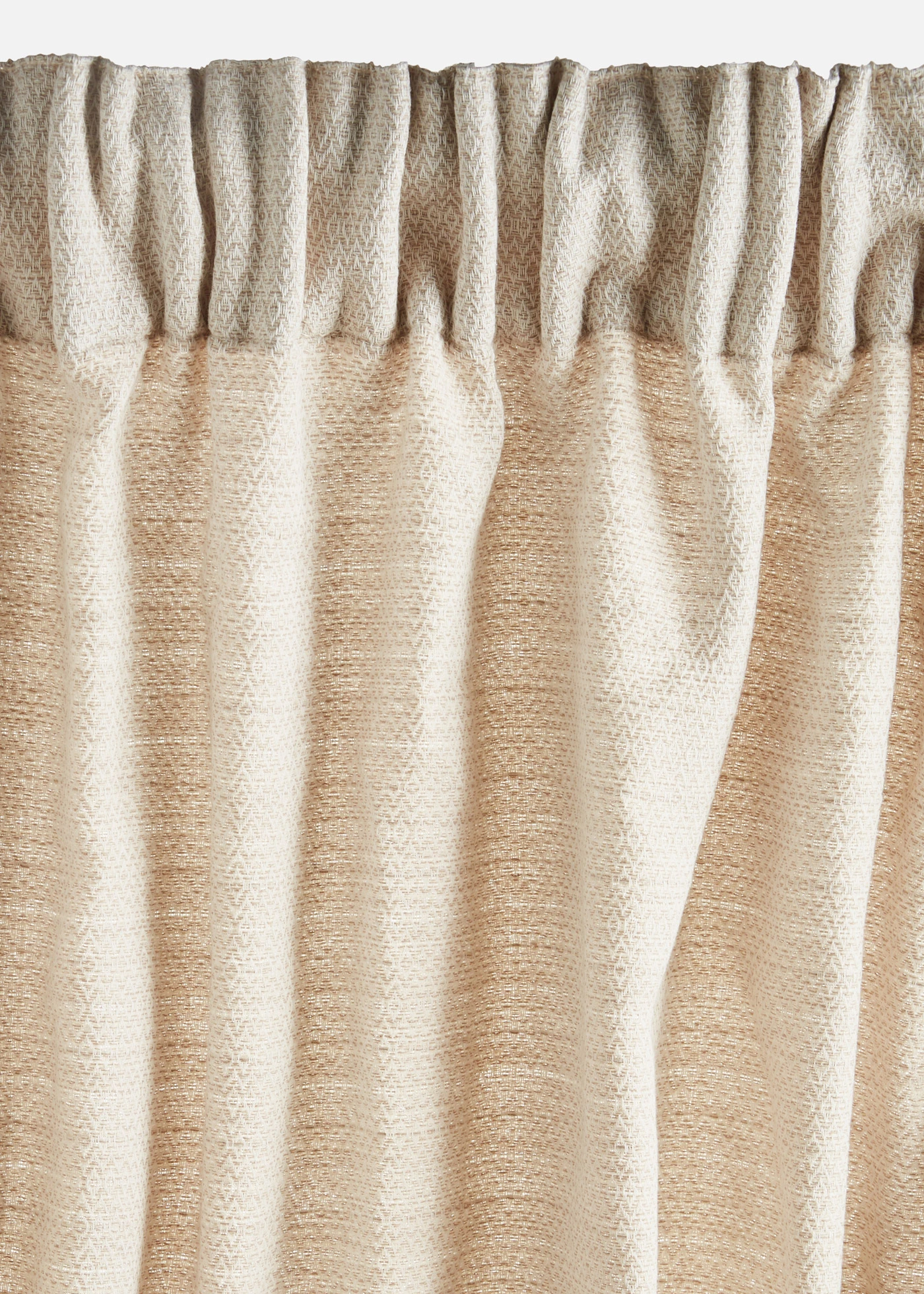 Rideau en coton texturé (1 pce) • crème • Boutique bonprix