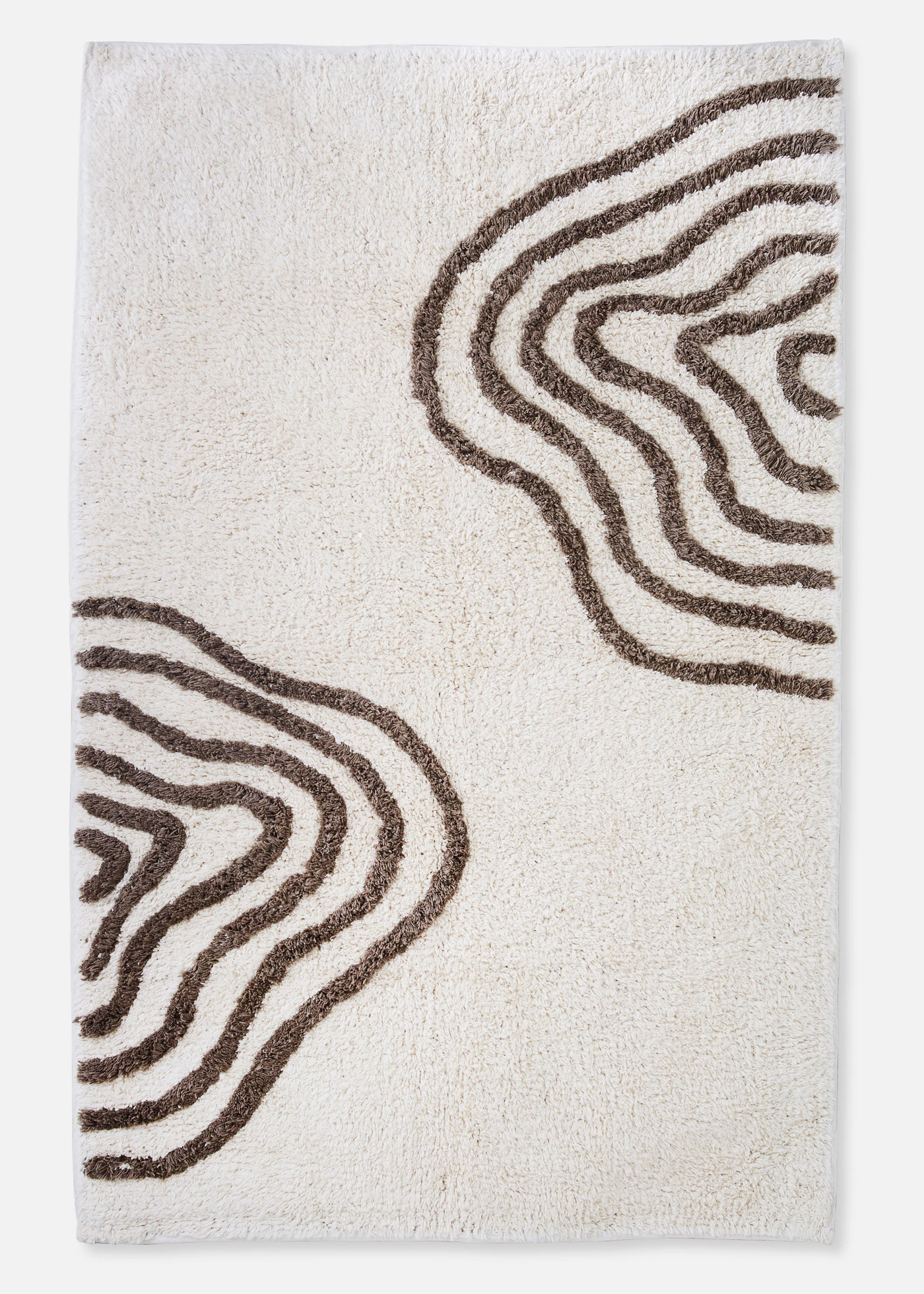 Tapis de bain à motif graphique • marron graphique • Boutique bonprix