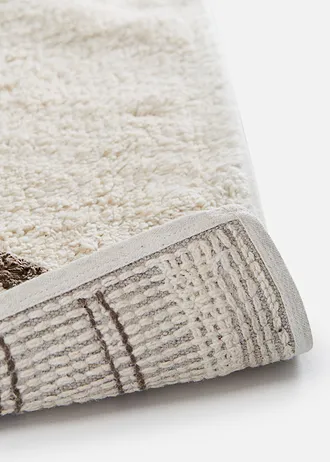 Tapis de bain à motif graphique • marron graphique • Boutique bonprix