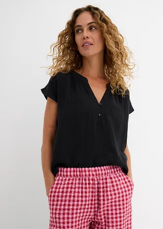 Culotte van puur katoen • roze-kersenrood geruit • bonprix online shop