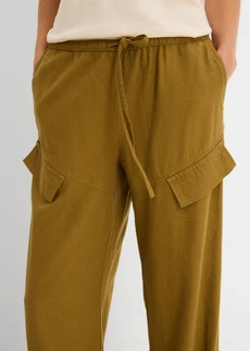 Cropped utility broek • natuurgroen • bonprix online shop
