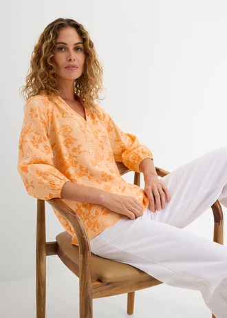 Blouse • papaye-nectarine-crème abricot imprimé • Boutique bonprix