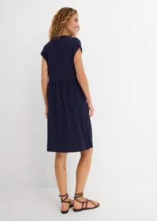 Robe-tunique douce en viscose extensible • bleu foncé • Boutique bonprix