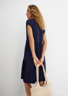 Tuniekjurk van een soepele viscosemix • donkerblauw • bonprix online shop